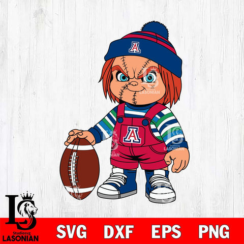 Arizona Wildcats Chucky Horror 6 Svg Eps Dxf Png File, NCAA svg, Digital Download, Instant Download