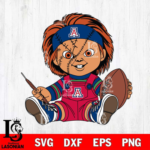 Arizona Wildcats Chucky Horror 9 Svg Eps Dxf Png File, NCAA svg, Digital Download, Instant Download