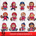 Arizona Wildcats Chucky Horror Bundle 12 SVG Eps Dxf Png File, Bundle NCAA svg, Digital Download, Instant Download