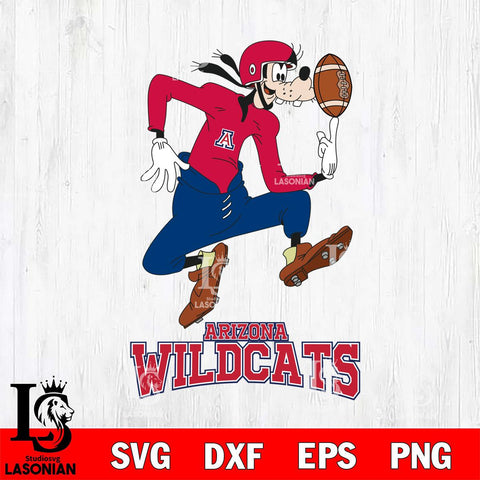 Arizona Wildcats Goofy Circus Football SVG DXF EPS PNG FILE,NCAA svg ,Football Digital Download,Instant Download, Silhouette