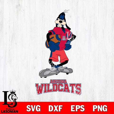 Arizona Wildcats Goofy Player SVG DXF EPS PNG FILE,NCAA svg ,Football Digital Download,Instant Download, Silhouette