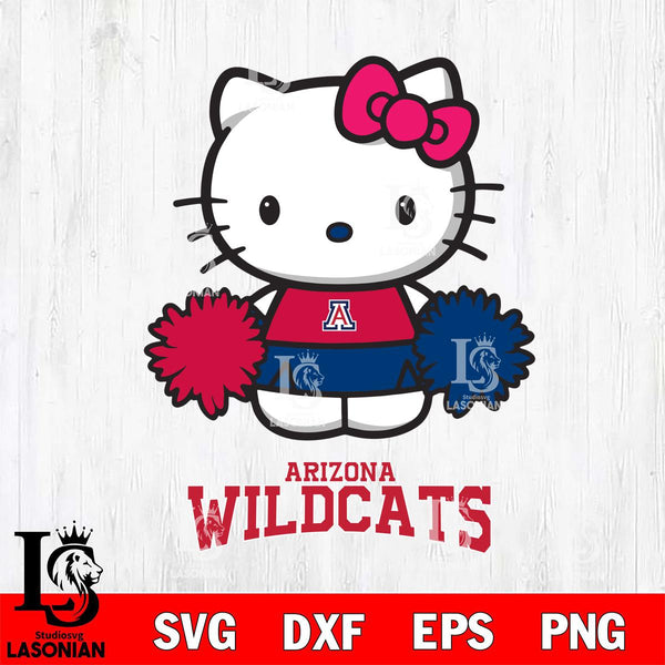 Arizona Wildcats Hello Kitty Cheerleader 2 – lasoniansvg