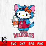 Arizona Wildcats Hello Kitty Stitch Svg Eps Dxf Png File, NCAA svg, Digital Download, Instant Download