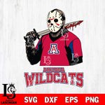 Arizona Wildcats Jason Voorhees 11 Svg Eps Dxf Png File, Digital Download