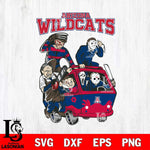 Arizona Wildcats Jason Voorhees Horror 10 Svg Eps Dxf Png File, NCAA svg, Digital Download, Instant Download