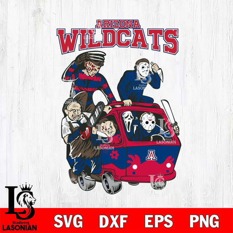Arizona Wildcats Jason Voorhees Horror 10 Svg Eps Dxf Png File, NCAA svg, Digital Download, Instant Download