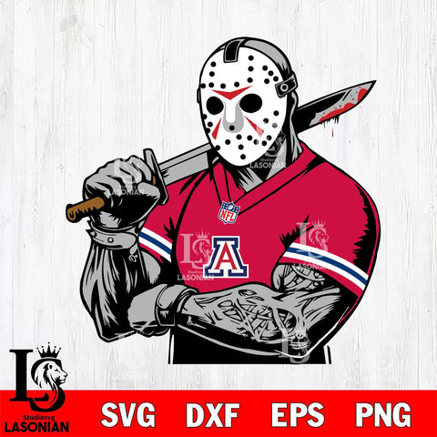 Arizona Wildcats Jason Voorhees Horror 6 Svg Eps Dxf Png File, NCAA svg, Digital Download, Instant Download