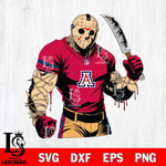 Arizona Wildcats Jason Voorhees Horror 8 Svg Eps Dxf Png File, NCAA svg, Digital Download, Instant Download