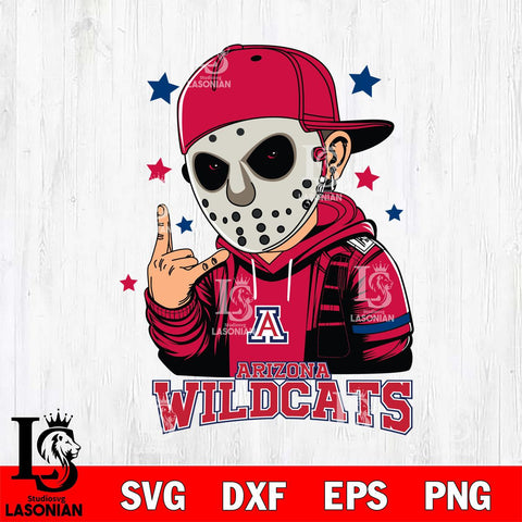 Arizona Wildcats Jason Voorhees Horror 9 Svg Eps Dxf Png File, NCAA svg, Digital Download, Instant Download