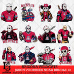 Arizona Wildcats Jason Voorhees Horror Bundle 12 SVG Eps Dxf Png File, bundle NCAA svg, Digital Download, Instant Download