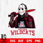 Arizona Wildcats Jason Voorhees Horror Halloween Svg Eps Dxf Png File, NCAA svg, Digital Download, Instant Download