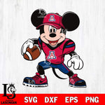 Arizona Wildcats Mickey Mouse Svg Eps Dxf Png File, NCAA svg, Digital Download, Instant Download