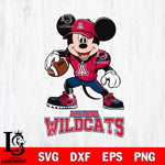 Arizona Wildcats Mikey Mouse Disney, Svg Eps Dxf Png File, Digital Download