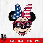 Arizona Wildcats Minnie Mouse Love Svg Eps Dxf Png File, NCAA svg, Digital Download, Instant Download