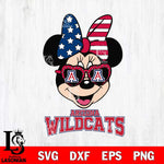 Arizona Wildcats Minnie Mouse Love 2, Svg Eps Dxf Png File, Digital Download