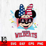 Arizona Wildcats Minnie Mouse Love Sport SVG DXF EPS PNG FILE, NCAA File Cut,Digital Download,Instant Download