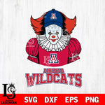 Arizona Wildcats Pennywise Horror Sport 7 Svg Eps Dxf Png File, Digital Download