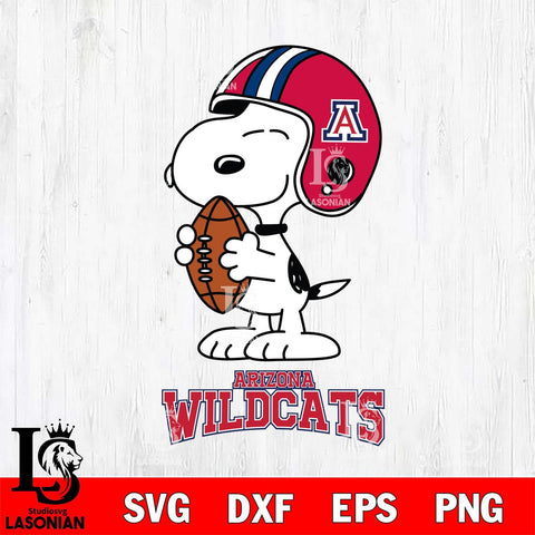 Arizona Wildcats Snoopy Rugby Svg Eps Dxf Png File, NCAA svg , Digital Download , Instant Download, Cricut File