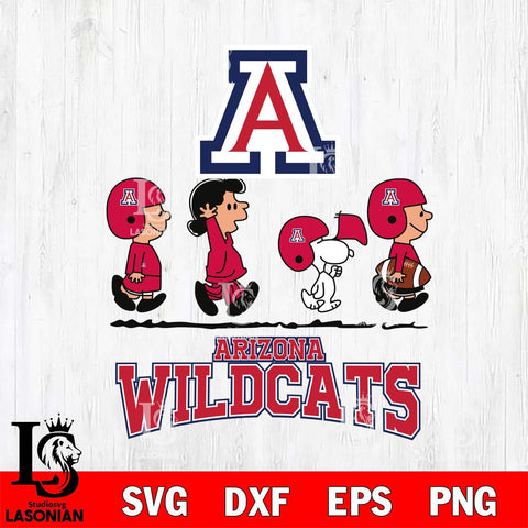 Arizona Wildcats Snoopy Sport 12 Svg Eps Dxf Png File, Digital Download