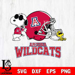 Arizona Wildcats Snoopy Sport 2 Svg Eps Dxf Png File, Digital Download