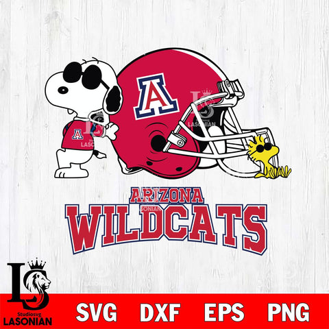 Arizona Wildcats Snoopy Sport 2 Svg Eps Dxf Png File, Digital Download