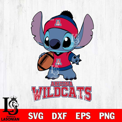 Arizona Wildcats Stitch Disney, Svg Eps Dxf Png File, Digital Download