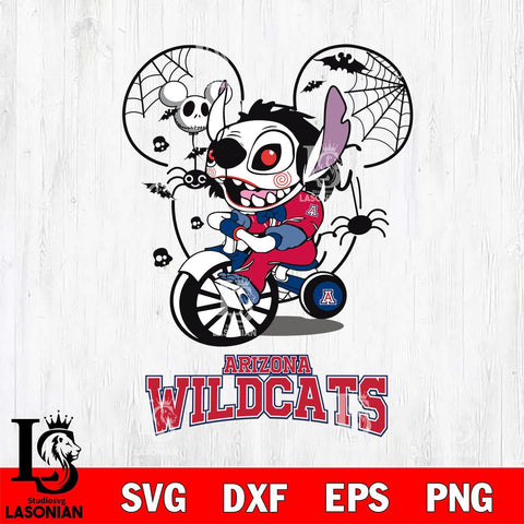 Arizona Wildcats Stitch Jigsaws Halloween Svg Eps Dxf Png File, Digital Download, Instant Download