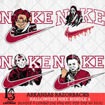 Arkansas Razorbacks Halloween Nike NCAA Bundle 4 Svg Eps Dxf Png File, Digital Download, Instant Download
