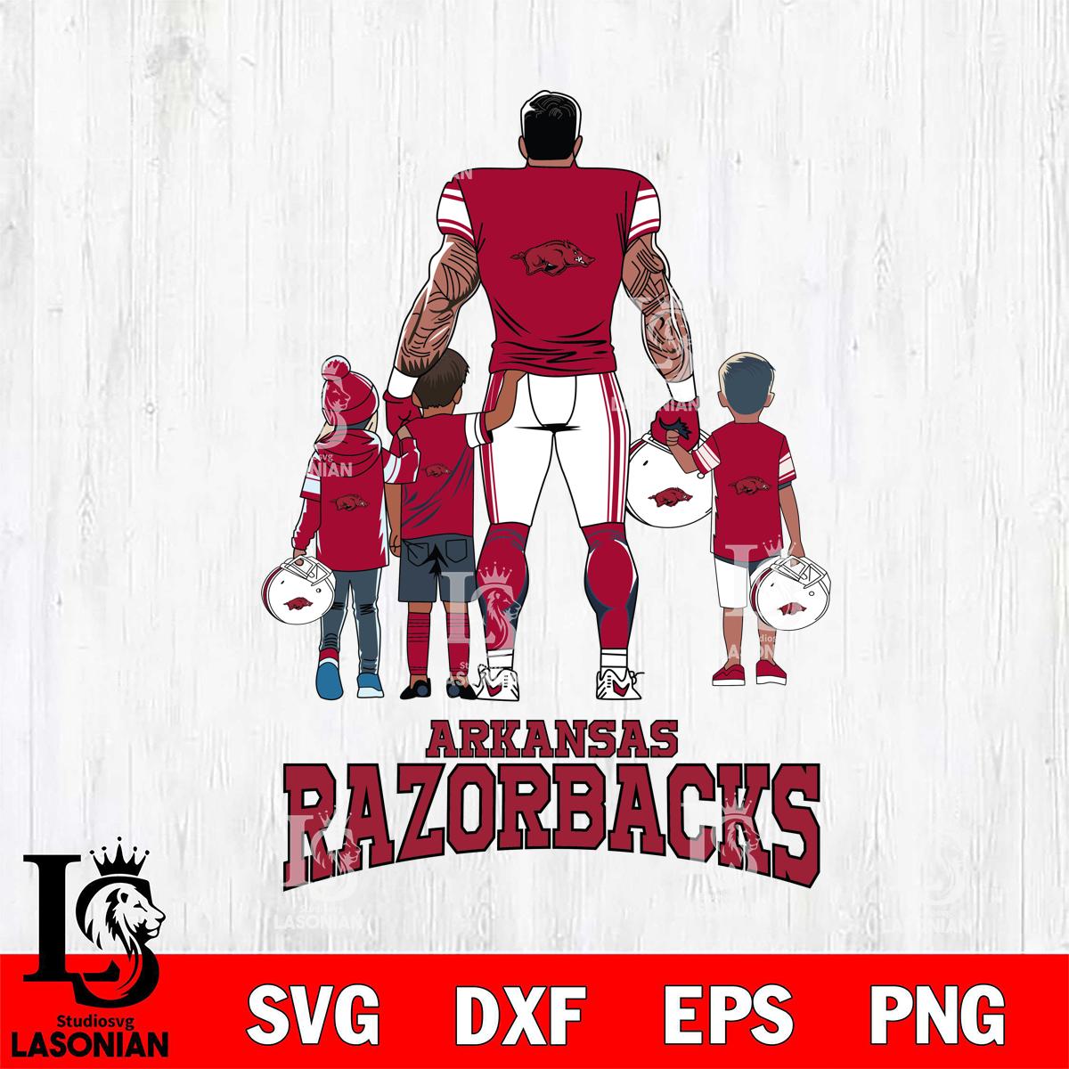 Arkansas Razorbacks 4 Father and son Rugby – lasoniansvg