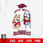 Arkansas Razorbacks Bluey Bingo Dance Mode Svg Eps Dxf Png File, NCAA svg, Digital Download, Instant Download