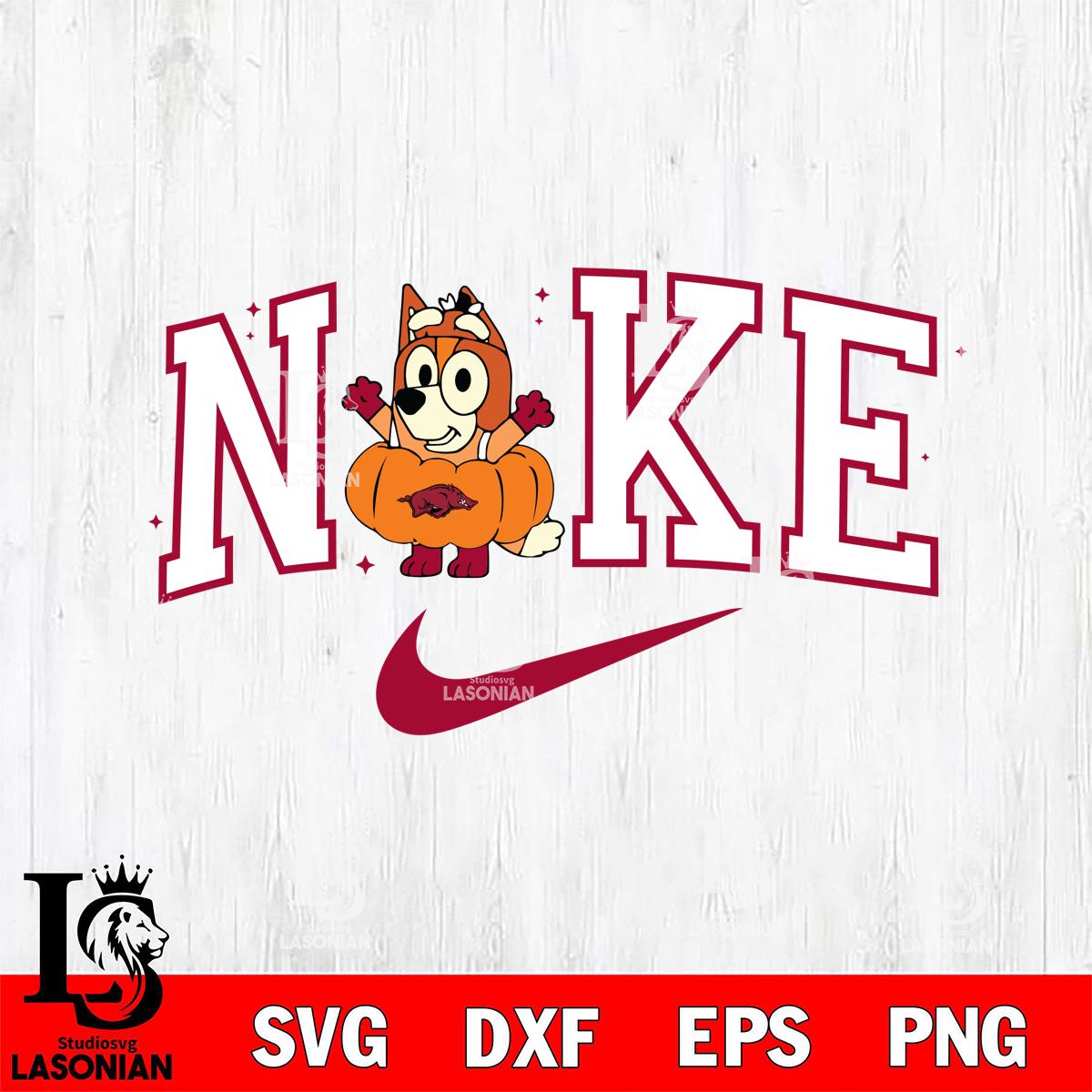 Arkansas Razorbacks Bluey Halloween Nike NCAA – lasoniansvg