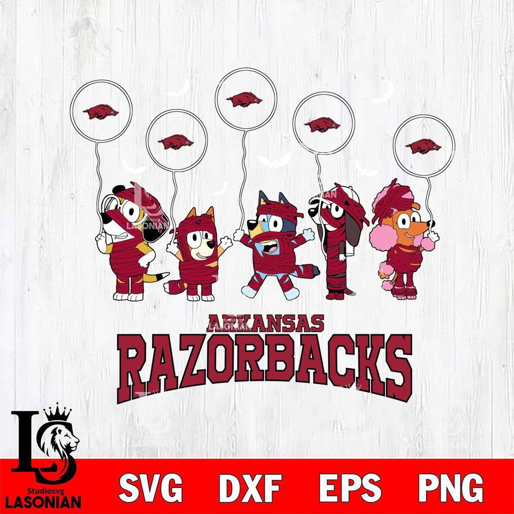 Halloween Razorbacks Arkansas Razorbacks Bluey Halloween Spooky – lasoniansvg