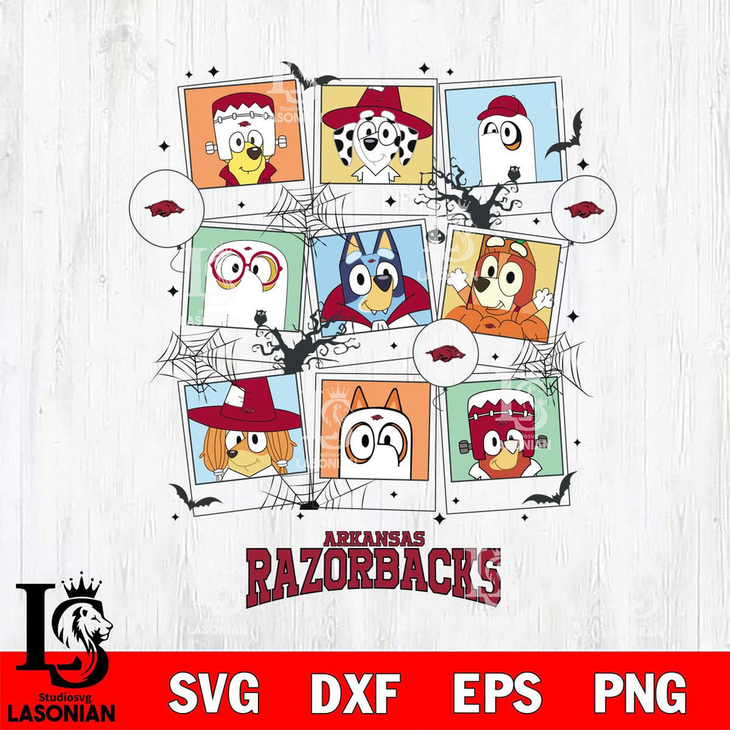 Halloween Razorbacks Arkansas Razorbacks Bluey Halloween Sport – lasoniansvg