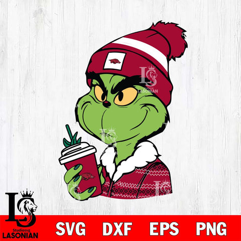 Arkansas Razorbacks Boujee Grinch Svg Eps Dxf Png File, Digital Download, Instant Download