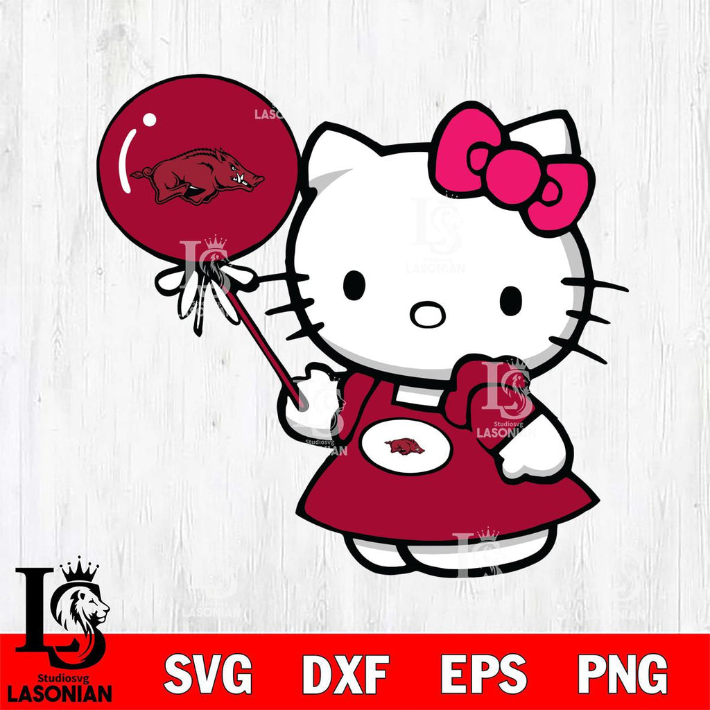 Arkansas Razorbacks Cute Hello Kitty 2 – lasoniansvg