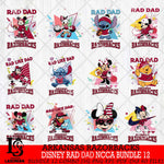 Arkansas Razorbacks Disney Rad Dad NCAA Bundle 12 SVG DXF EPS PNG FILE, BUNDLE NCAA Disney Father day File Cut,Digital Download,Instant Download,Disney Svg Files