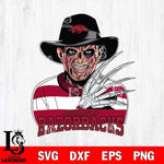 Arkansas Razorbacks Freddy Krueger Horror Halloween Svg Eps Dxf Png File, NCAA svg, Digital Download, Instant Download