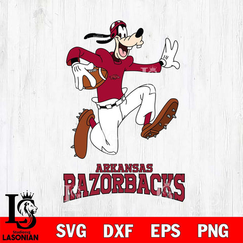 Arkansas Razorbacks Goofy rugby Sport SVG DXF EPS PNG FILE,NCAA svg ,Football Digital Download,Instant Download, Silhouette
