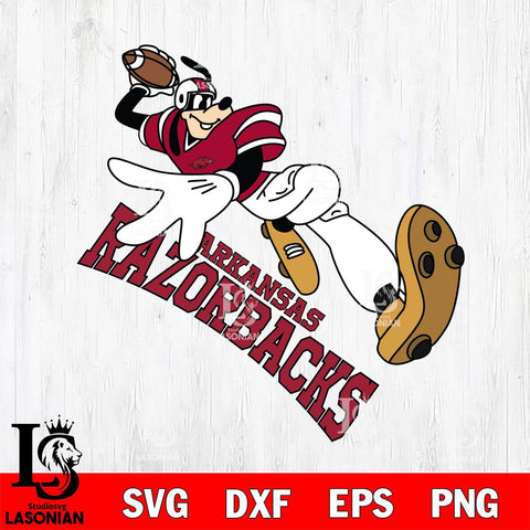 Arkansas Razorbacks Goofy rugby player SVG DXF EPS PNG FILE,NCAA svg ,Football Digital Download,Instant Download, Silhouette