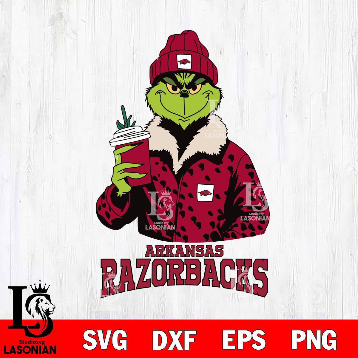 Arkansas Razorbacks Grinch Leopard – lasoniansvg
