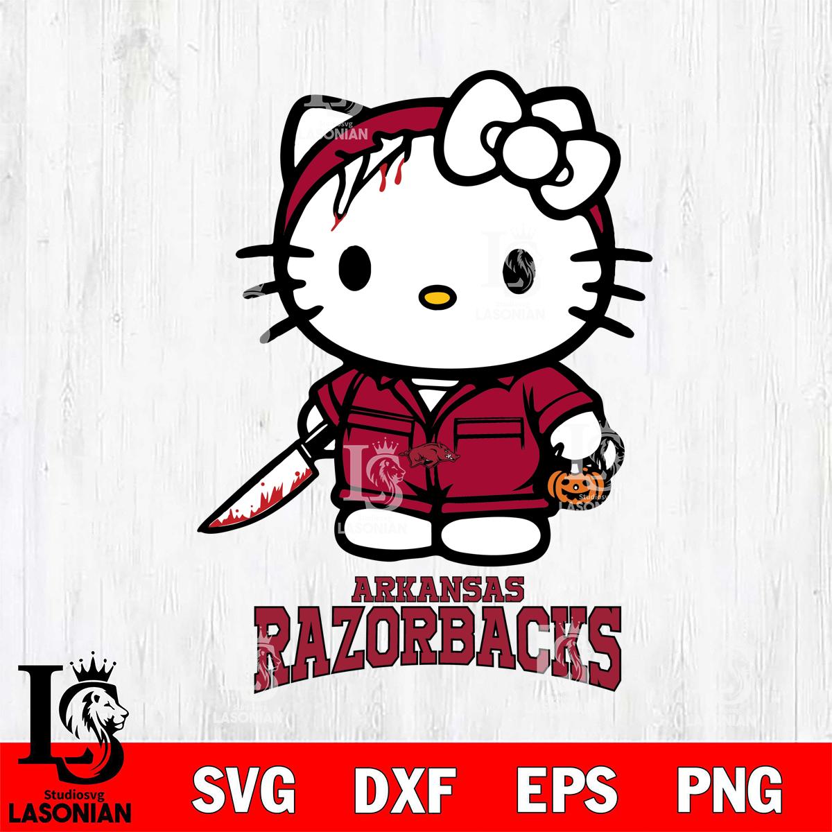 Arkansas Razorbacks Hello Kitty Horror 5 – lasoniansvg