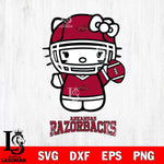 Arkansas Razorbacks Hello Kitty NCAA 1 Svg Eps Dxf Png File, Digital Download, Instant Download