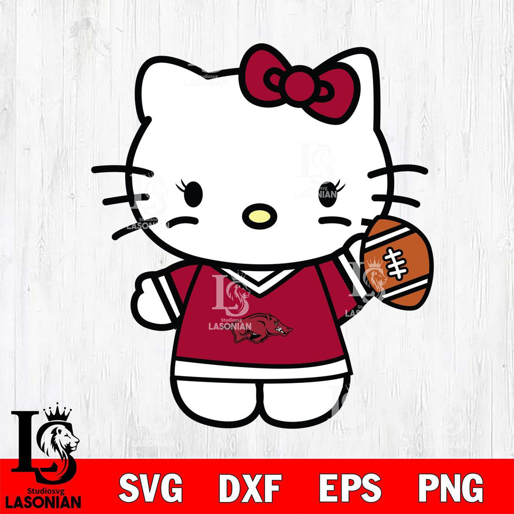 Arkansas Razorbacks Hello Kitty sport 7 – lasoniansvg