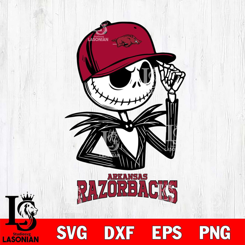 Halloween Razorbacks Arkansas Razorbacks Jack Skellington 3 Halloween – lasoniansvg