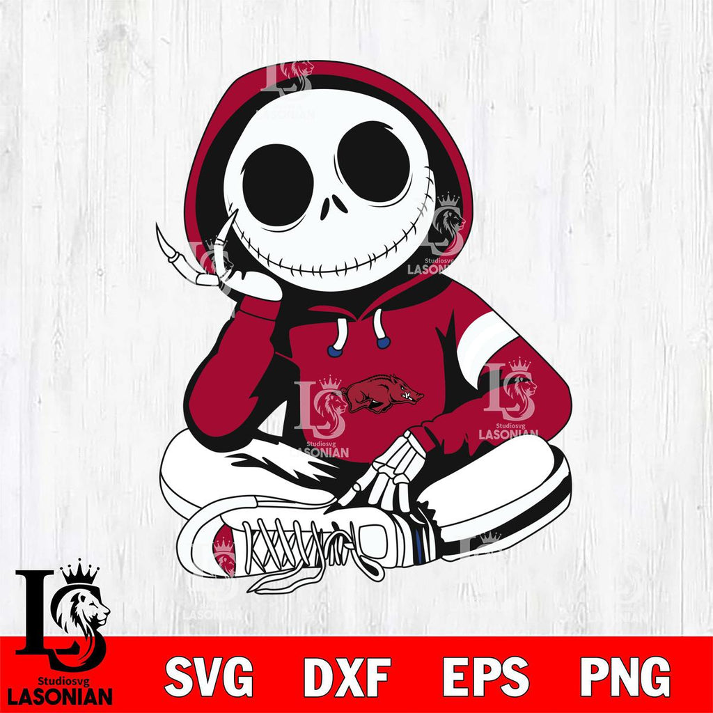 Halloween Razorbacks Arkansas Razorbacks Jack Skellington halloween – lasoniansvg