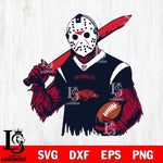 Arkansas Razorbacks Jason Voorhees Horror 11 Svg Eps Dxf Png File, NCAA svg, Digital Download, Instant Download