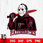 Arkansas Razorbacks Jason Voorhees Horror 12 Svg Eps Dxf Png File, NCAA svg, Digital Download, Instant Download