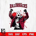 Arkansas Razorbacks Jason Voorhees Horror Halloween 3 Svg Eps Dxf Png File, NCAA svg, Digital Download, Instant Download