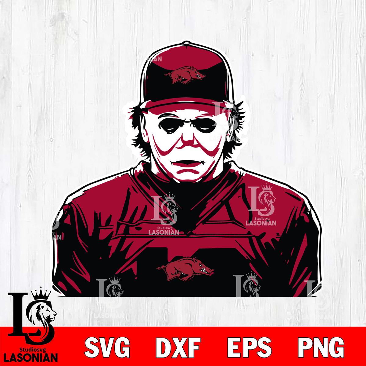 Halloween Razorbacks Arkansas Razorbacks Michael Myers Horror Halloween – lasoniansvg