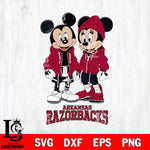 Arkansas Razorbacks Mickey Minnie Mouse Rugby Svg Eps Dxf Png File, NCAA svg , File Cut , Digital Download , Instant Download, Cut Svg Files